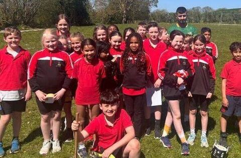 Champion hurler from Iraq visits Laois school