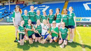 <p>Clough NS - Roinn 3 Camogie Shield winners Photo: Alf Harvey</p> <p>Clough NS - Roinn 3 Camogie Shield winners Photo: Alf Harvey</p>