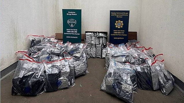 Four men arrested after cannabis worth €5.1 million seized in Dublin