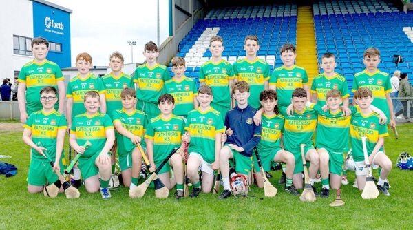 Ratheniska NS - Roinn 2 Hurling Championship finalists 	Photo: Alf Harvey