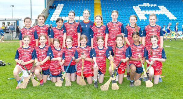 Our Lady's Meadow NS Durrow - Roinn 3 Camogie Championship finalists 	Photo: Alf Harvey