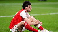 Declan Rice devastated but ‘proud’ of Arsenal after Champions League defeat