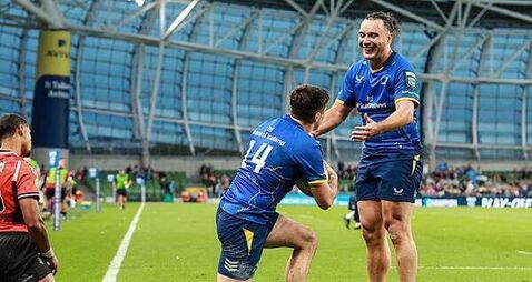 James Lowe double sends Leinster into last four