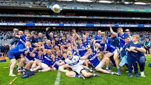 <p> Laois celebrate having beaten Carlow to be crowned Joe McDonagh Cup champions for 2026 Photo: ©INPHO/Tom O'Hanlon</p> <p> Laois celebrate having beaten Carlow to be crowned Joe McDonagh Cup champions for 2026 Photo: ©INPHO/Tom O'Hanlon</p>