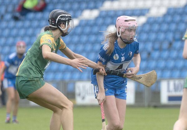 Lucy Conroy (Laois) in possession against Meath at Laois Hire O'Moore Park on Saturday Photo: Denis Byrne Lucy Conroy (Laois) in possession against Meath at Laois Hire O'Moore Park on Saturday Photo: Denis Byrne