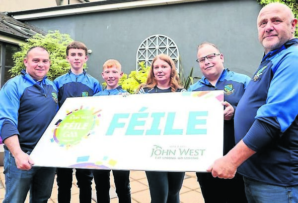 Mountmellick GAA Club members at the launch of Féile na nGael 2026 Mountmellick GAA Club members at the launch of Féile na nGael 2026