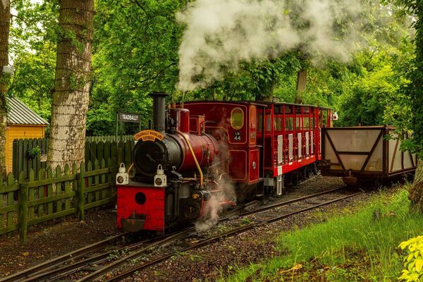 A vintage steam train on display at the launch of the National Steam Rally 2026. A vintage steam train on display at the launch of the National Steam Rally 2026.