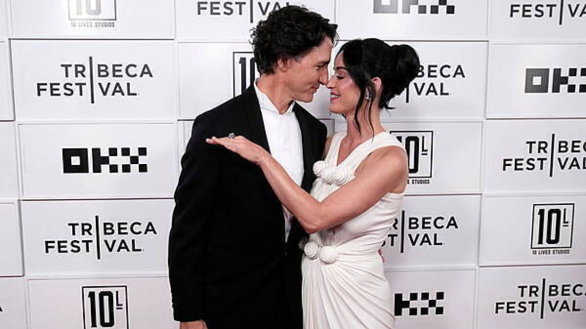 Katy Perry and Justin Trudeau look loved up as they make red carpet debut