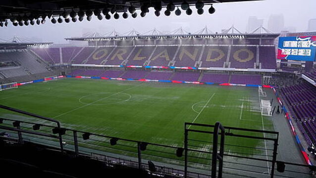 England’s final World Cup warm-up delayed after heavy thunderstorm hits Orlando