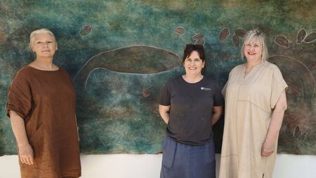 Laois art residency leads to collaboration on goddess of Barrow