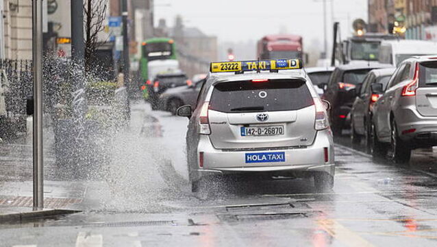 Yellow rain warning issued for three counties