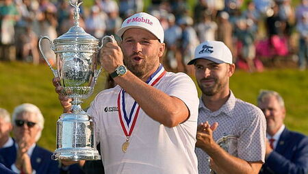 Wyndham Clark survives final-round scare to win US Open at Shinnecock Hills