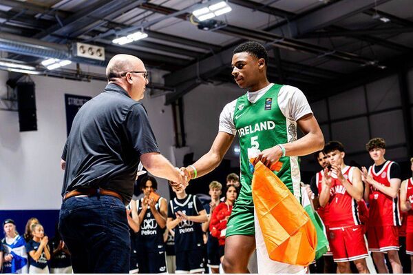Justice Iheme accepting his MVP of the Four Nations award. Justice Iheme accepting his MVP of the Four Nations award.