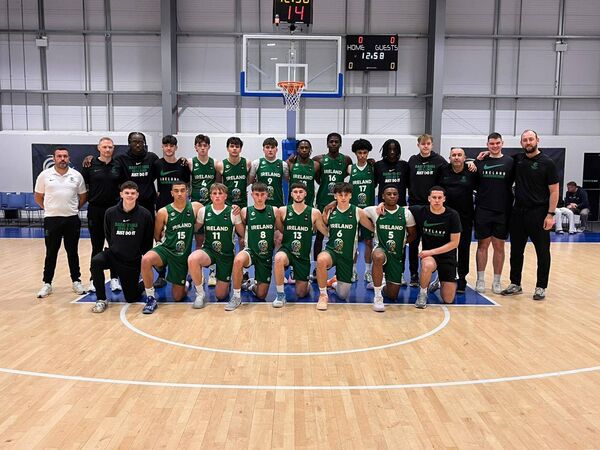 The Ireland U17 men’s basketball team that won Four Nations gold in Scotland earlier this month. The Ireland U17 men’s basketball team that won Four Nations gold in Scotland earlier this month.
