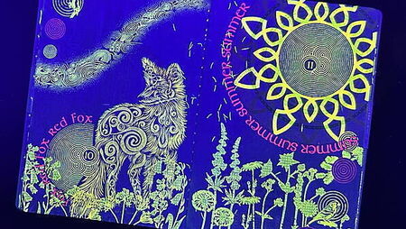 New UV artwork in Irish passport with increased security