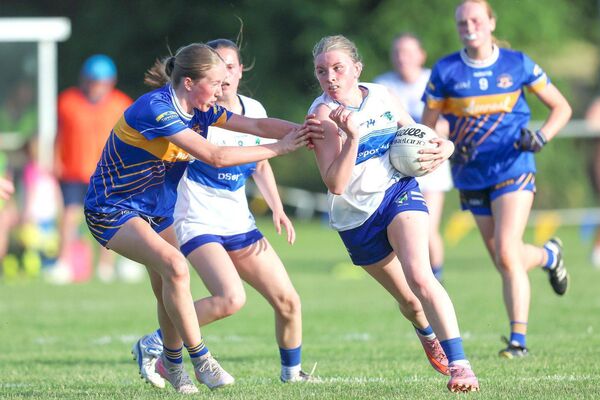 Laois's Orlaith McEvoy heads for the Tipperary goal 	 Photo: Paul Dargan