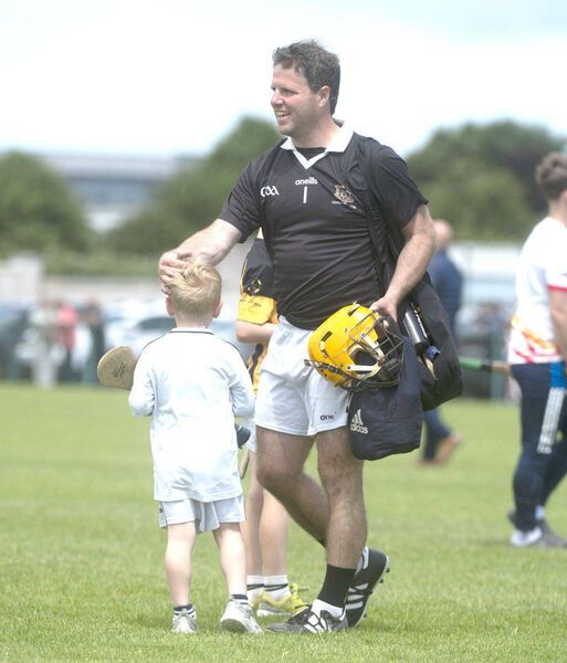 A happy day for Camross goalkeeper Tadhg Doran 	 Photo: Denis Byrne