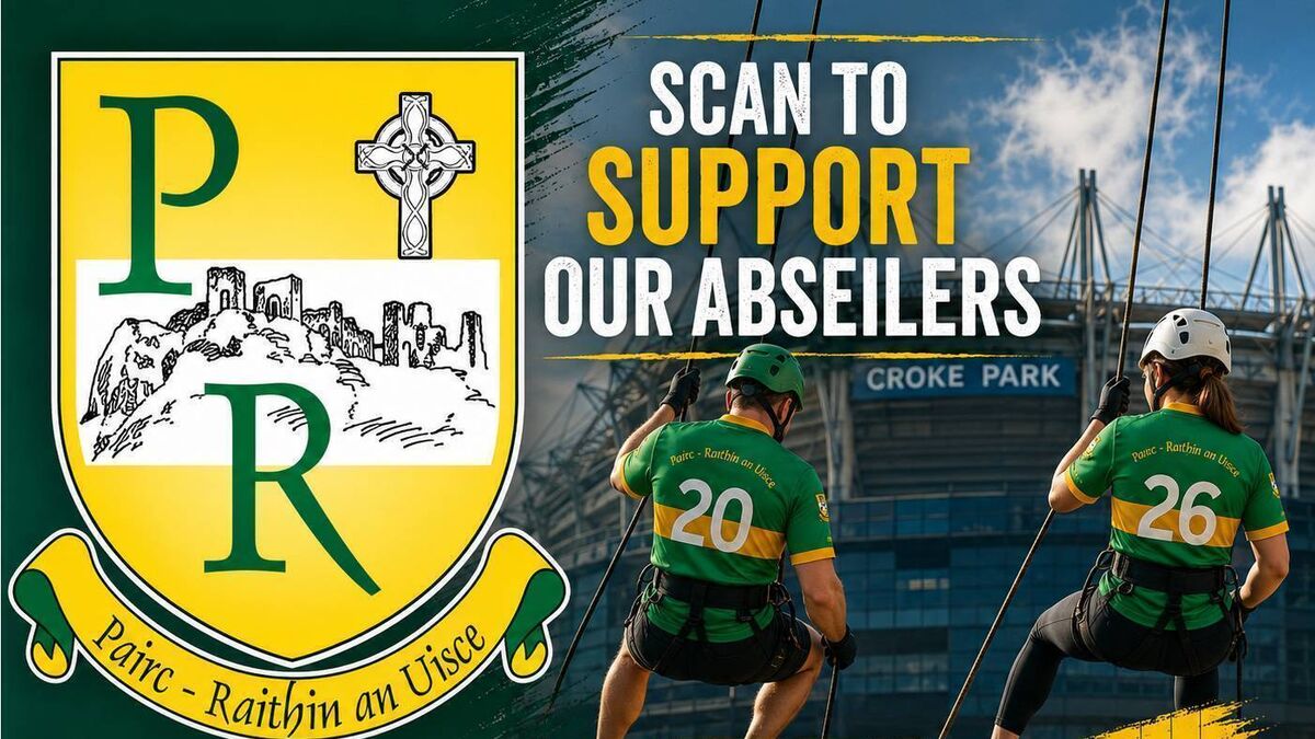 Park Ratheniska volunteers to abseil Croke Park in bid to reach €40,000 target