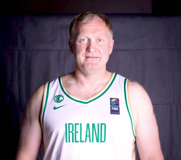 Lithuanian Gediminas Simkus, who plays with Portlaoise Panthers, is in the Ireland M45 squad
