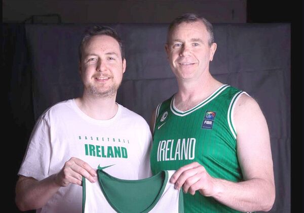 Anthony Dunne with Ireland M60 coach, Niall McDermott