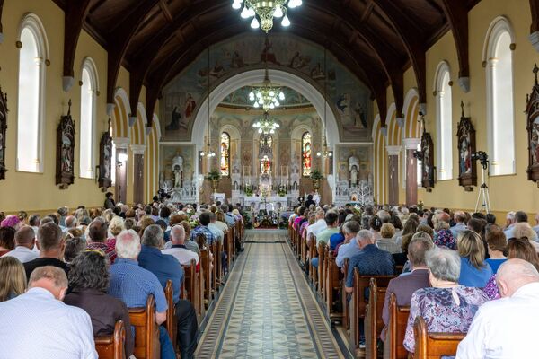 The Embrace FARM, Remembrance Service in the Church of the Most Holy Rosary, Abbeyleix, Co. Laois, Sunday 28th June 2026. Photograph by Alf Harvey. The Embrace FARM, Remembrance Service in the Church of the Most Holy Rosary, Abbeyleix, Co. Laois, Sunday 28th June 2026. Photograph by Alf Harvey.