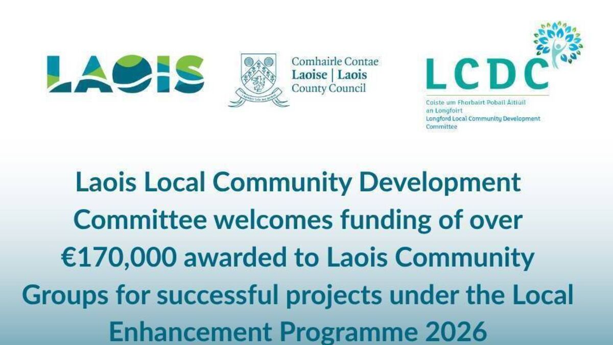 Laois Community Groups awarded €170,000 under Local Enhancement Programme 2026