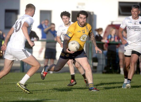 Brendan Hickey (St Joseph's) looking to open up the Courtwood defence in the ACFL Division 6 final 	 Photo: Denis Byrne