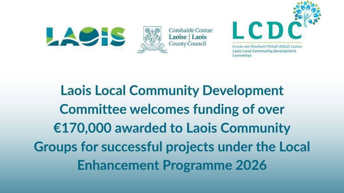 Laois community groups awarded €170,000 under Local Enhancement Programme 2026