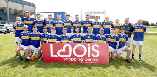 O'Dempseys team which claimed the ACFL Division 5 title after getting the better of Clonaslee/St Manman's at the LOETB Centre of Excellence on Sunday 	Photo: Denis Byrne