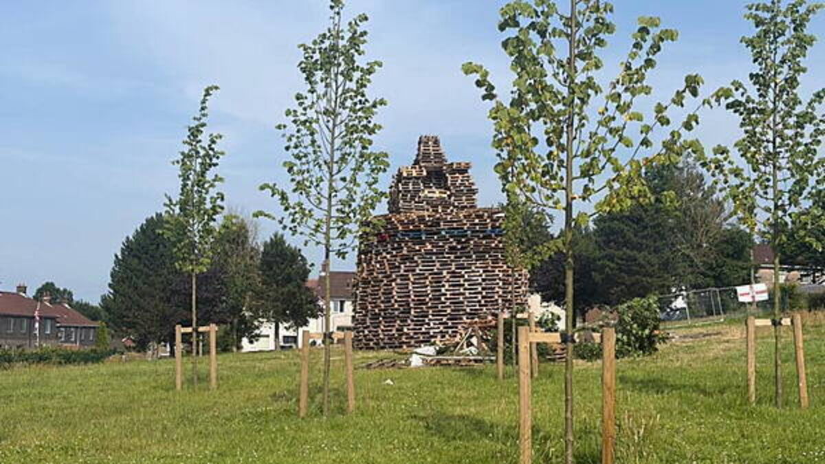 Man dies after accident at bonfire site in Belfast