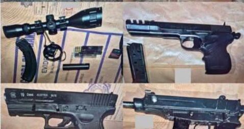 Machine guns and drugs seized in Laois and Kildare