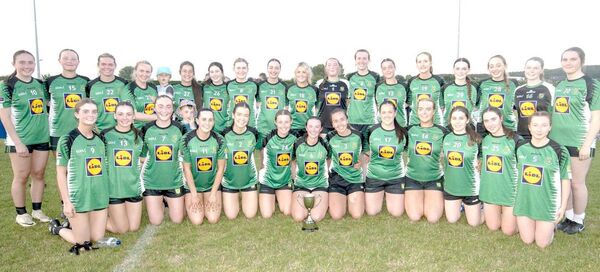 The Ballyfin team which won the Ladies Division 2 final when getting the better of Shanahoe on Friday night in Stradbally Photo: Denis Byrne The Ballyfin team which won the Ladies Division 2 final when getting the better of Shanahoe on Friday night in Stradbally Photo: Denis Byrne