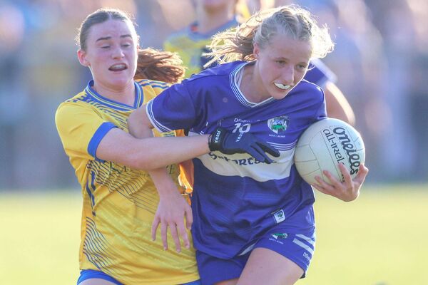 Laois's Hannah Luttrell drives through the challenge Photo: Paul Dargan Laois's Hannah Luttrell drives through the challenge Photo: Paul Dargan