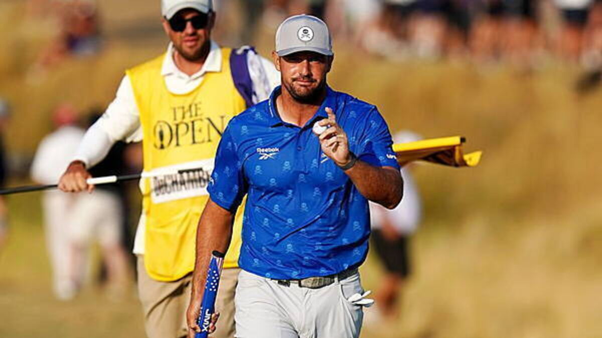 Bryson DeChambeau taken back out onto Open course after rules controversy