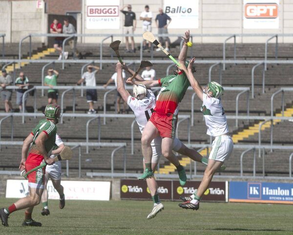 Action from the SHC Rd 2 game between Portlaoise and Borris/Kilcotton Photo: Denis Byrne Action from the SHC Rd 2 game between Portlaoise and Borris/Kilcotton Photo: Denis Byrne