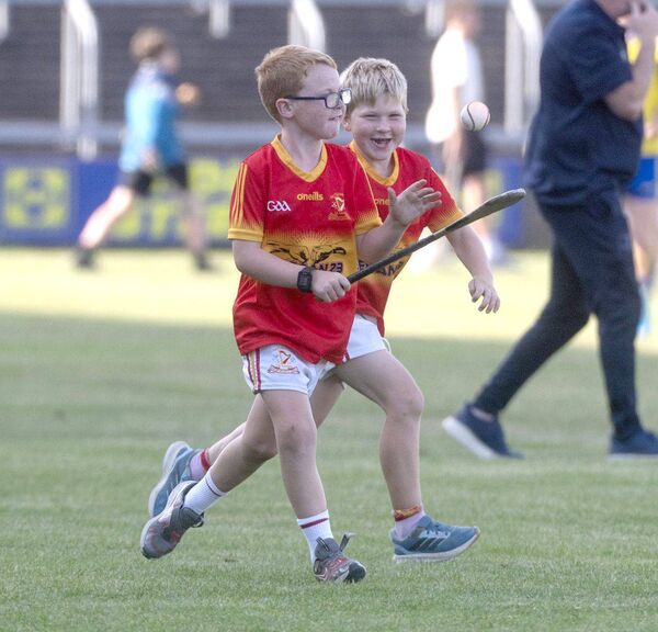 These future The Harps's stars enjoying themselves in Laois Hire O'Moore Park Photo: Denis Byrne These future The Harps's stars enjoying themselves in Laois Hire O'Moore Park Photo: Denis Byrne