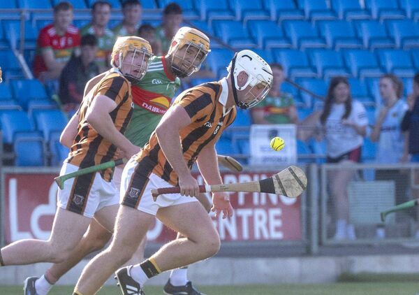 Eoin Gaughan (Camross) breaking against Rathdowney/Errill on Sunday Photo: Denis Byrne Eoin Gaughan (Camross) breaking against Rathdowney/Errill on Sunday Photo: Denis Byrne