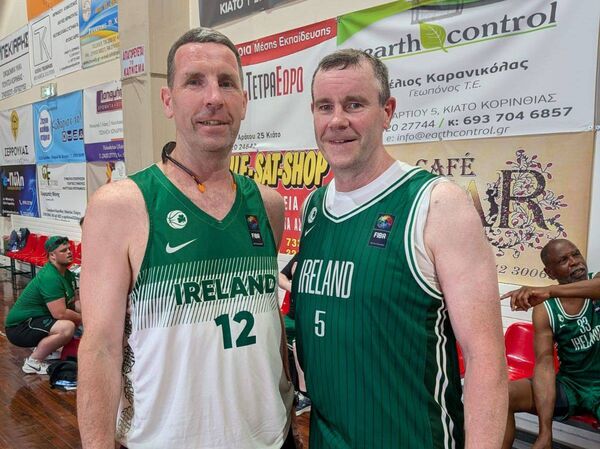 Greg and Anthony Dunne of Portlaoise Panthers who competed for the Ireland M50 and M60 teams respectively. Greg and Anthony Dunne of Portlaoise Panthers who competed for the Ireland M50 and M60 teams respectively.