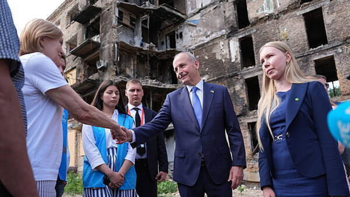 We hid in the bathroom, Taoiseach told as he meets people in bomb-hit Kyiv