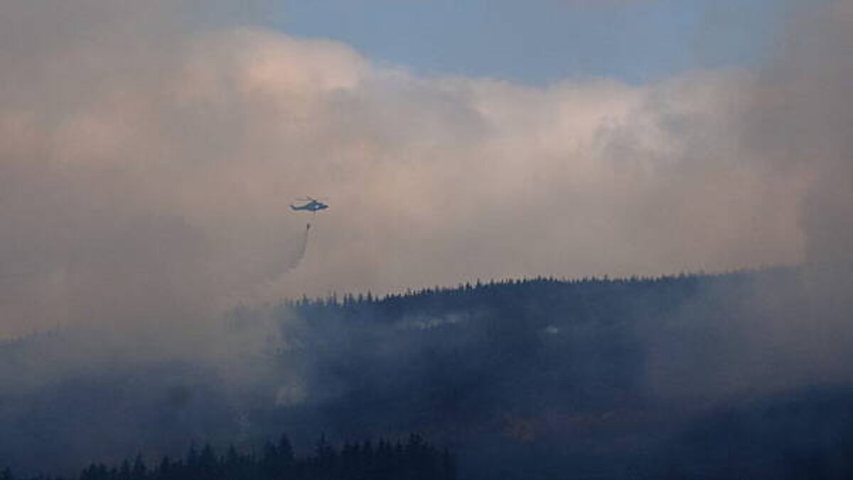 Slievenamon wildfires enter into fifth day as two aerial support units in use