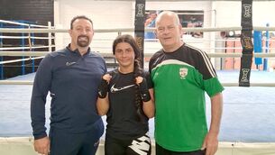 <p>Vanessa Doyle (Portlaoise Boxing Club) pictured with her coaches Jimmy Doyle and Pat Ryan</p> <p>Vanessa Doyle (Portlaoise Boxing Club) pictured with her coaches Jimmy Doyle and Pat Ryan</p>