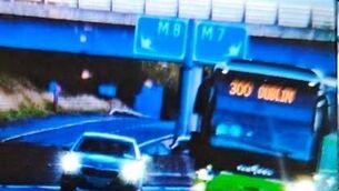<p>The car driver was arrested on the M7 motorway in Laois. Photo: An Garda Síochána Laois/Offaly </p>