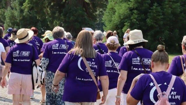 <p>Walkers set off at the 2025 Relay for Life Laois in Emo Court and Parklands. File photo</p>
