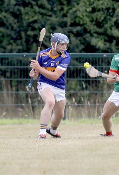 Clough/Ballacolla's Gary Whelan gets his pass away Photo: David Maher Clough/Ballacolla's Gary Whelan gets his pass away Photo: David Maher
