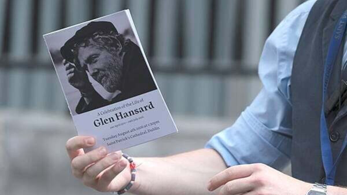 Watch: Hundreds gather at St Patrick's Cathedral for the funeral of Glen Hansard