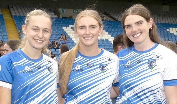 Rachel Deegan with Jade and Rachel Bergin	Photo: Denis Byrne