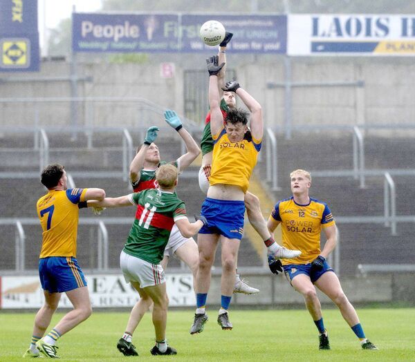 Action from the Senior Football Championship Rd 2 game where St Joseph's got the better of Graiguecullen in O'Moore Park on Sunday Photo: Denis Byrne Action from the Senior Football Championship Rd 2 game where St Joseph's got the better of Graiguecullen in O'Moore Park on Sunday Photo: Denis Byrne