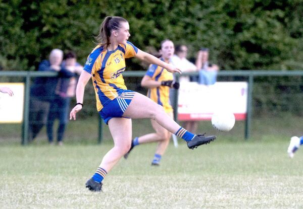 Grainne Lalor (Sarfields) playing for a score against St Conleth's Photo: Denis Byrne Grainne Lalor (Sarfields) playing for a score against St Conleth's Photo: Denis Byrne
