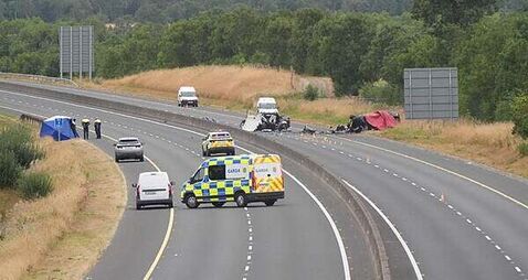 Five teenage boys killed in M9 crash named locally