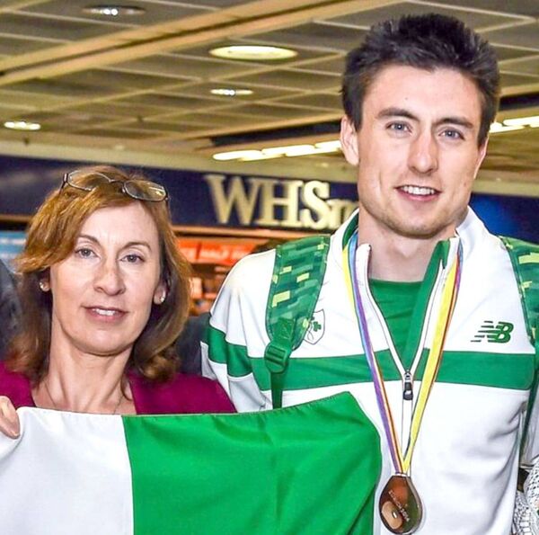 Mark English with his mother Brigid Mark English with his mother Brigid